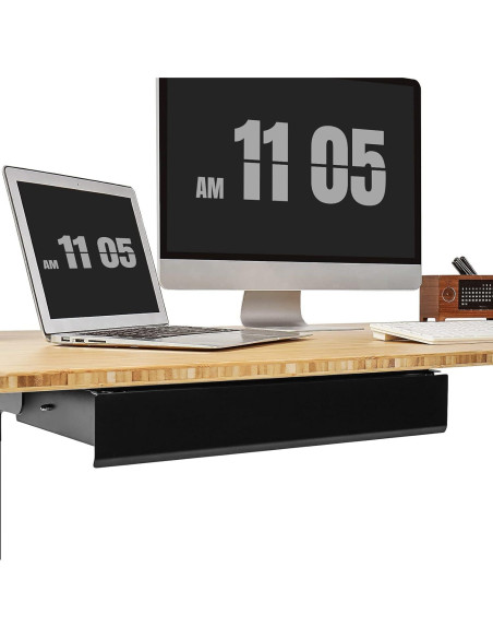 Cajón Deslizante Bajo Escritorio FLEXISPOT Negro Grande Cajón Deslizante Bajo Escritorio FLEXISPOT Negro Grande