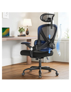 Silla de Oficina Ergonómica HUANUO HNOC13B con Soporte Lumbar