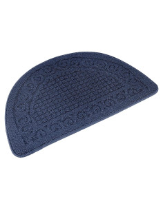 Alfombra de Entrada Antideslizante Echaprey Redonda 0.81m Azul