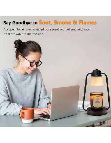 Lámpara Calentadora de Velas MAOYUE Vintage 50W Regulable