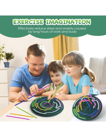 Tablero de Actividad Sensorial FFKWUOT Verde 16.3x16.3cm