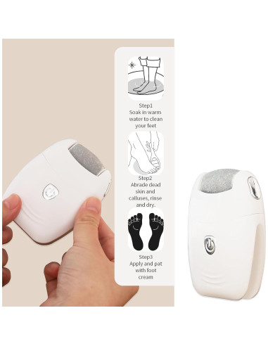 Removedor de Callos Electrónico ZQZMZGS Portátil 2 Velocidades