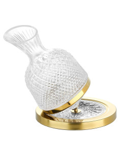 Decantador de Vino Drincarier 1500ml Cristal Dorado 360