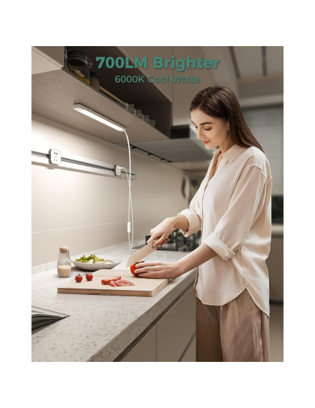 ASOKO Luz Bajo Gabinete 40.64 cm LED 6000K 700LM Enchufable ASOKO Luz Bajo Gabinete 40.64 cm LED 6000K 700LM Enchufable