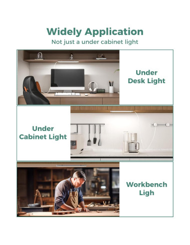 ASOKO Luz Bajo Gabinete 40.64 cm LED 6000K 700LM Enchufable
