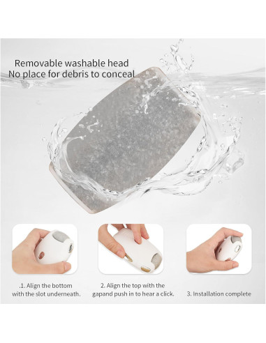 Removedor de Callos Electrónico ZQZMZGS Portátil 2 Velocidades