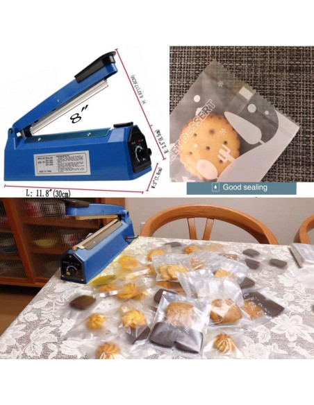 Sellador de Calor Manual VIMI 20 cm con Elemento Extra