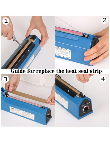 Sellador de Calor Manual VIMI 20 cm con Elemento Extra