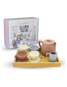 Juego de Té de Silicona BrushinBella 12 Piezas para Niños
