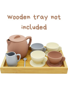 Juego de Té de Silicona BrushinBella 12 Piezas para Niños 2