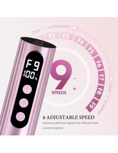 Removedor de Callos Eléctrico Ranrose Rosa 2-en-1 con Pantalla LED 2