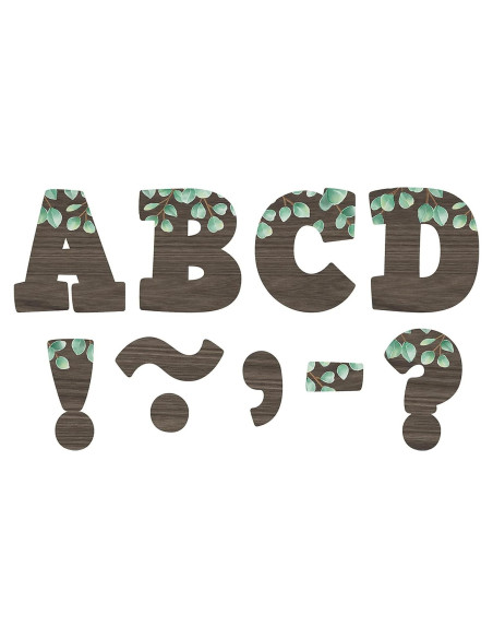 Letras Magnéticas en Bloque Eucalipto 7.62 cm - Recursos Creados