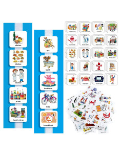 Tarjetas de Rutina Diaria Geyee 133 Piezas para Niños