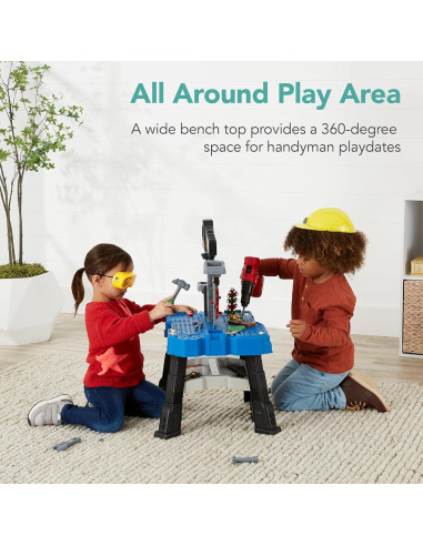 Banco de Trabajo Infantil Mejor Opción con 150 Accesorios