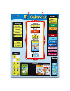 Calendario Magnético ZazzyKid para Niños - Clima y Estaciones