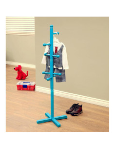 Perchero de Pie para Niños Frenchi Furniture Azul 8 Ganchos 2
