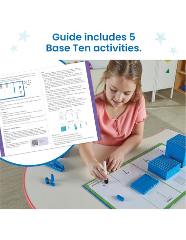 Bloques Base 10 hand2mind - 133 Piezas para Matemáticas