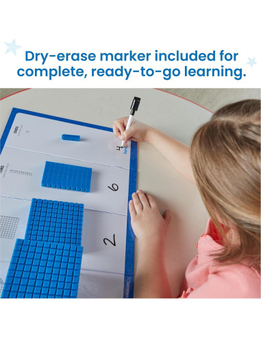 Bloques Base 10 hand2mind - 133 Piezas para Matemáticas