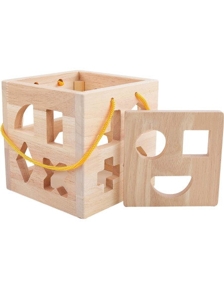 Clasificador de Formas de Madera QZMTOY con Laberinto de Perlas