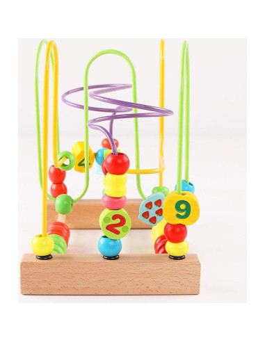 Clasificador de Formas de Madera QZMTOY con Laberinto de Perlas