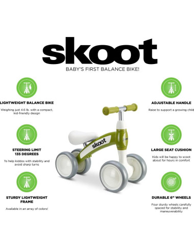 Bicicleta de Equilibrio Joovy Skoot para Niños 10m+ 20.41kg