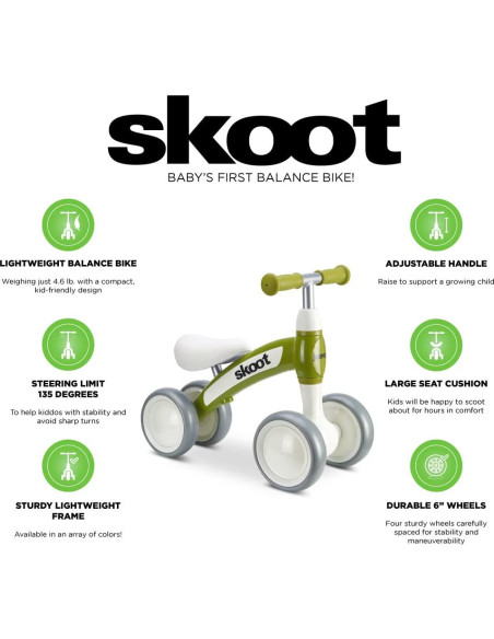 Bicicleta de Equilibrio Joovy Skoot para Niños 10m+ 20.41kg