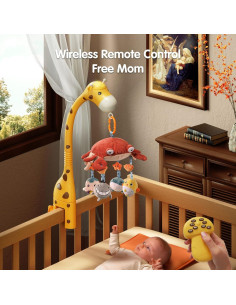 Móvil para Cuna Tumama 3 en 1 con Control Remoto y Proyector 2