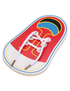 Kit de Aprendizaje de Atar Zapatos de Madera Haohaiblooms