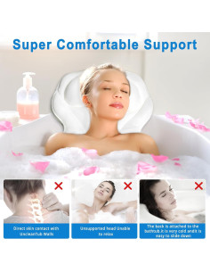 Almohada de Baño Completo Pedobi 122x43cm con Ventosas 2