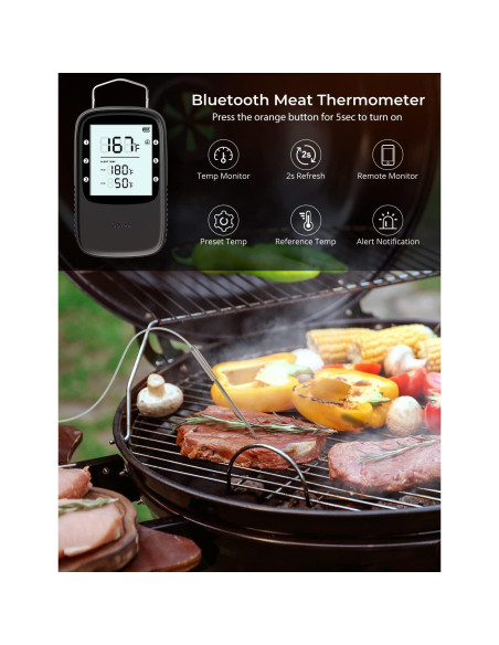 Termómetro de Carne Bluetooth Govee H5055 con 2 Probetas