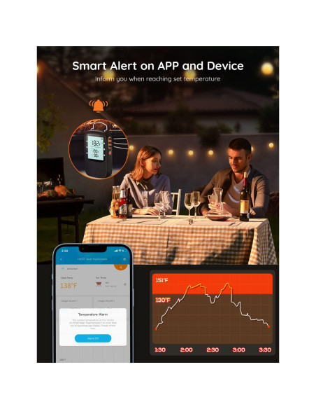 Termómetro de Carne Bluetooth Govee H5055 con 2 Probetas