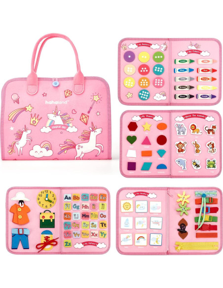 Tablero Ocupado Montessori Hahaland 8 Páginas para Niños