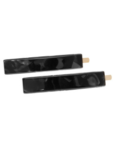 Horquillas France Luxe Mod Nacro Negro - Hechas a Mano