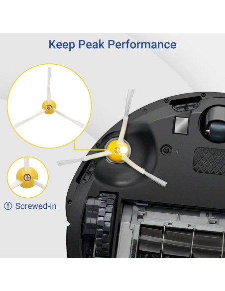 Paquete de 3 cepillos laterales Genérico para iRobot Roomba 500/600/700