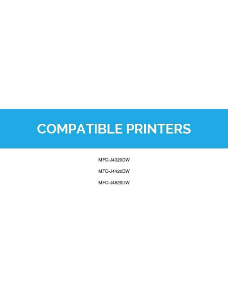 Cartucho de tinta negro compatible LD Brother LC207 - Paquete de 3