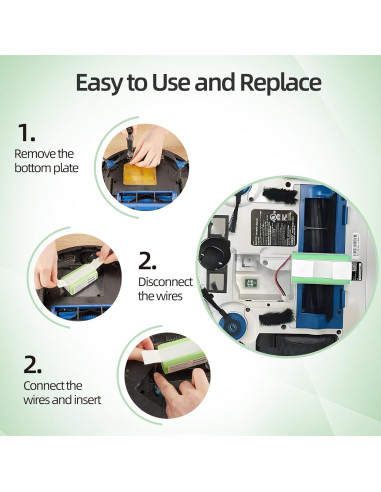 Batería de Reemplazo 14.4V 2.6Ah para Aspiradora Shark