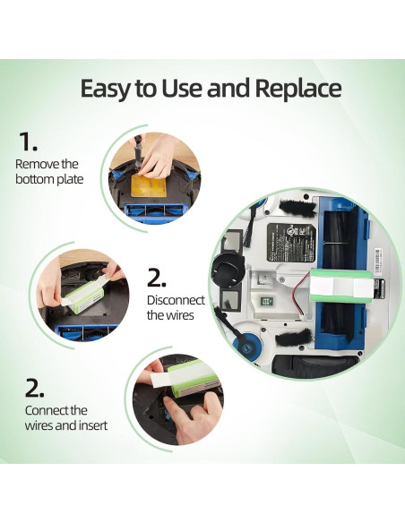 Batería de Reemplazo 14.4V 2.6Ah para Aspiradora Shark