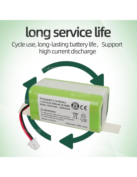 Batería de Reemplazo 14.4V 2.6Ah para Aspiradora Shark