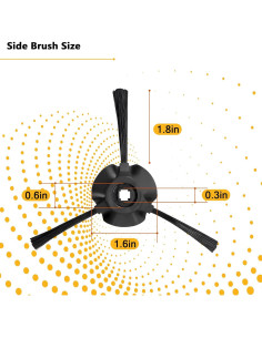 Paquete de 10 cepillos laterales Vofiiln para aspiradora Shark Matrix 2