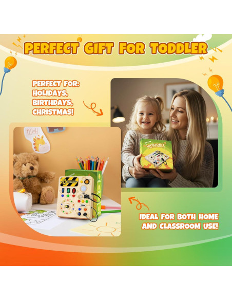 Tablero Ocupado Montessori OAKJAR 16.8x10.2cm con Luces LED