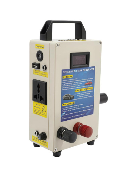 Generador Manual de Emergencia QIUTMER TK-150W 150W Portátil