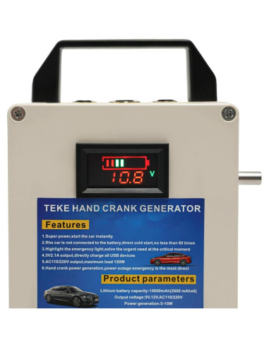 Generador Manual de Emergencia QIUTMER TK-150W 150W Portátil