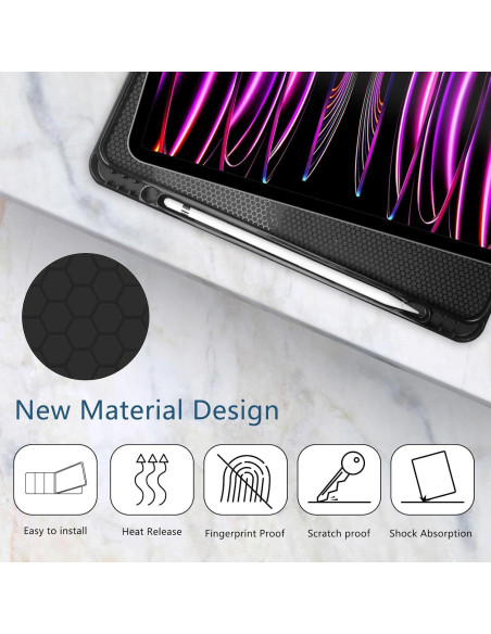 Funda con Teclado TopPerfekt para iPad Air 11" M2/M3 2024/2025