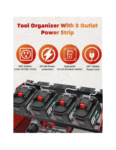 Organizador de Herramientas Eléctricas YOUNITA con Carga 50kg