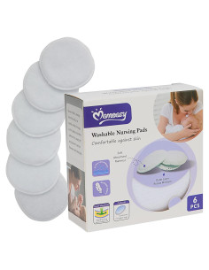 Compresas Lavables para Lactancia Momeasy - 6 Piezas