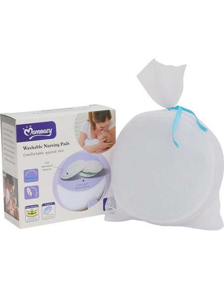 Compresas Lavables para Lactancia Momeasy - 6 Piezas Compresas Lavables para Lactancia Momeasy - 6 Piezas