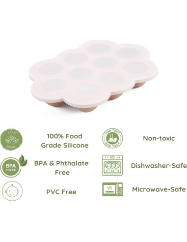 Bandeja de Silicona para Alimentos Bebés PandaEar 2 Pack