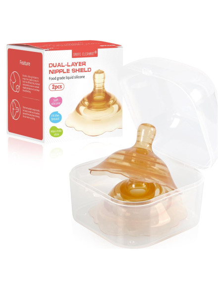 Protectores de pezones para lactancia SANFE ELEPHANT - 2 unidades