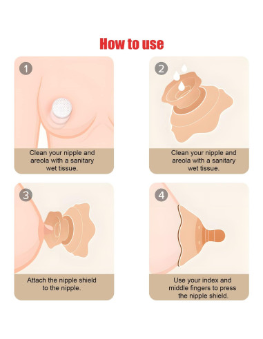 Protectores de pezones para lactancia SANFE ELEPHANT - 2 unidades