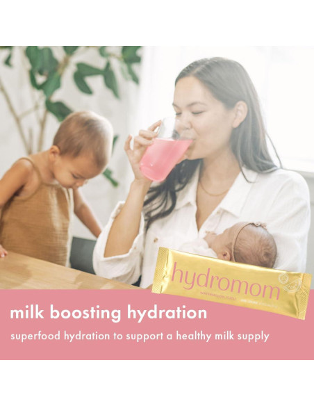 Mezcla Electrolítica Hydromom Boobie Sandía Yuzu 10 Paquetes